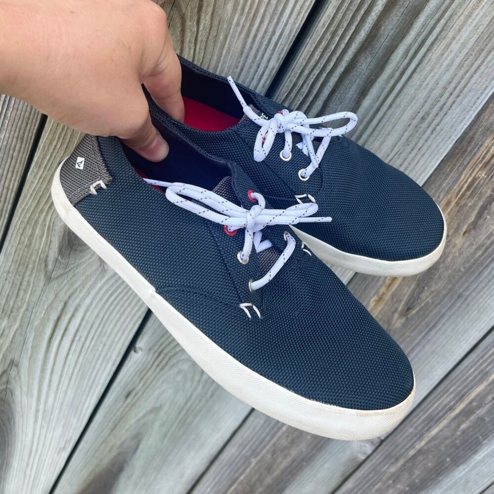 Sperry Top-Sider‎ Washable Mesh Deck Shoes Kids Size 3M Navy Blue SCK262895